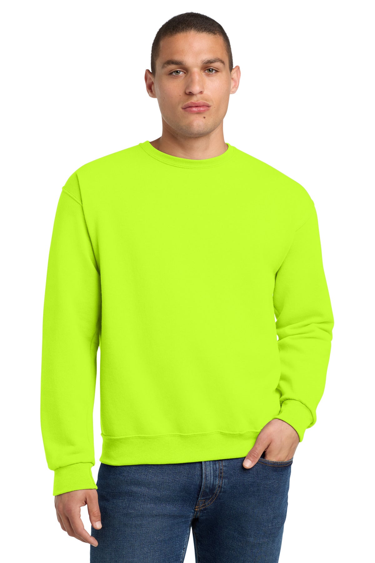 Jerzees - NuBlend Crewneck Sweatshirt - Safety Green