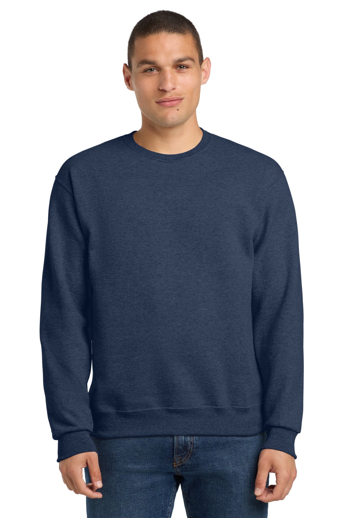 Jerzees - NuBlend Crewneck Sweatshirt - Vintage Heather Navy