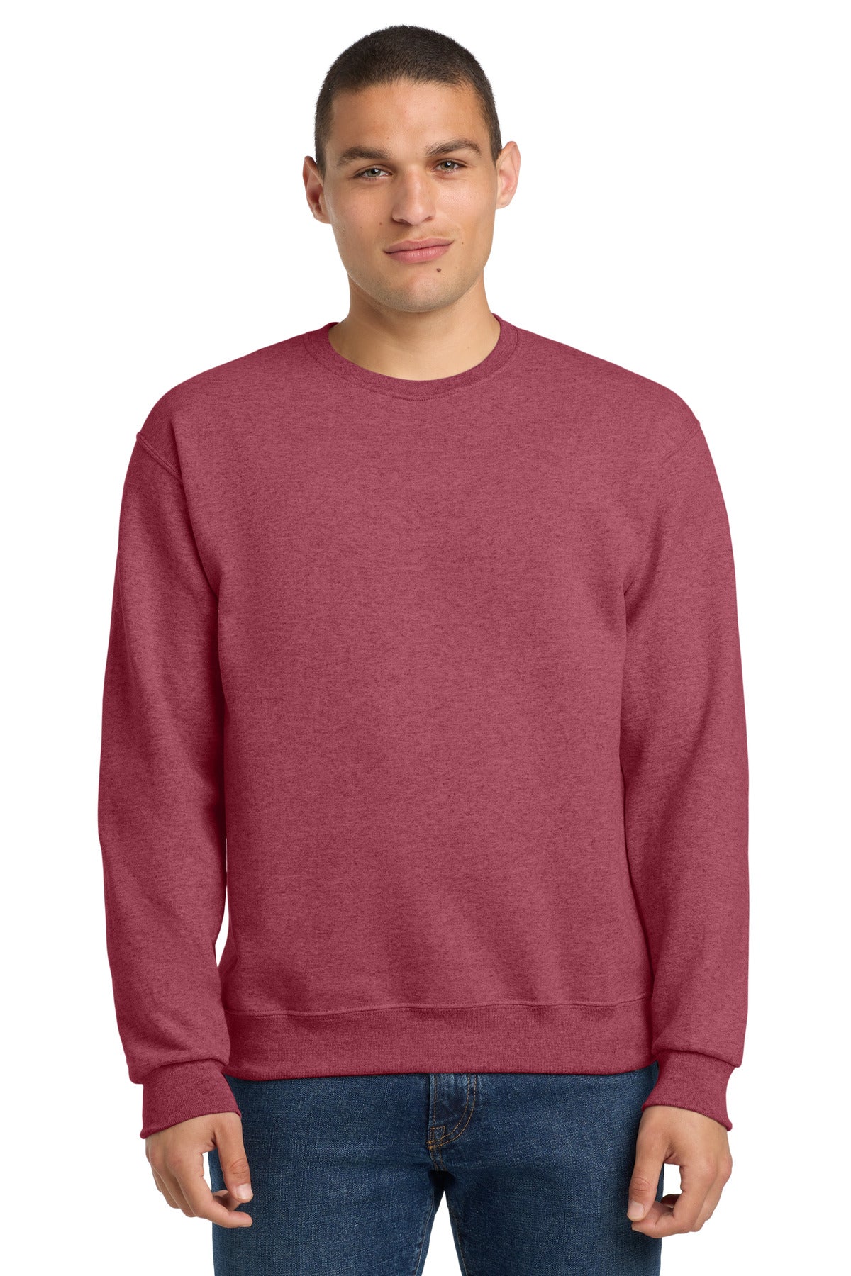 Jerzees - NuBlend Crewneck Sweatshirt - Vintage Heather Red