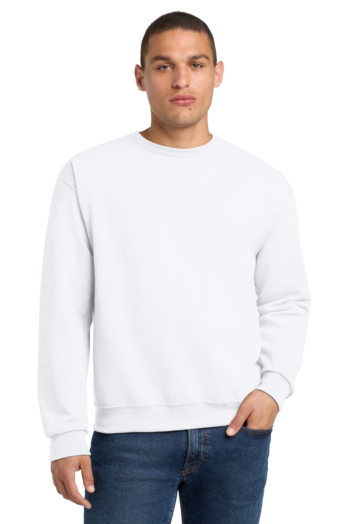 Jerzees - NuBlend Crewneck Sweatshirt - White