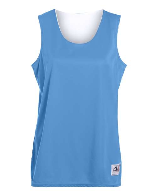 Women's Reversible Wicking Tank Top - Columbia Blue/ White