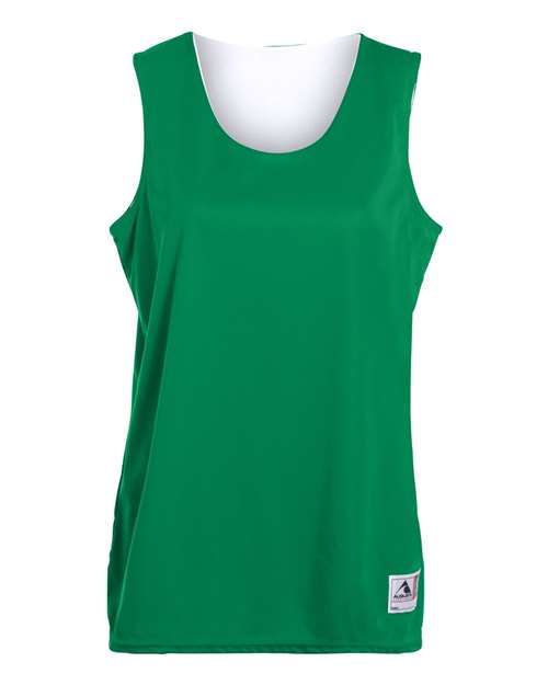 Women's Reversible Wicking Tank Top - Kelly/ White