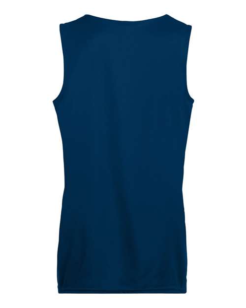 Women's Reversible Wicking Tank Top - Navy/ White