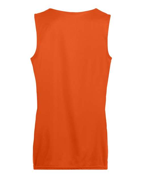 Women's Reversible Wicking Tank Top - Orange/ White