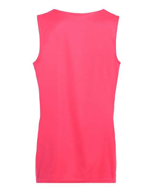 Women's Reversible Wicking Tank Top - Power Pink/ White