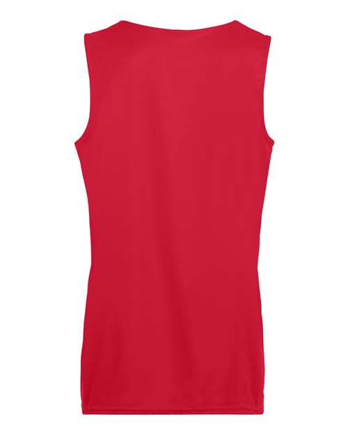 Women's Reversible Wicking Tank Top - Red/ White