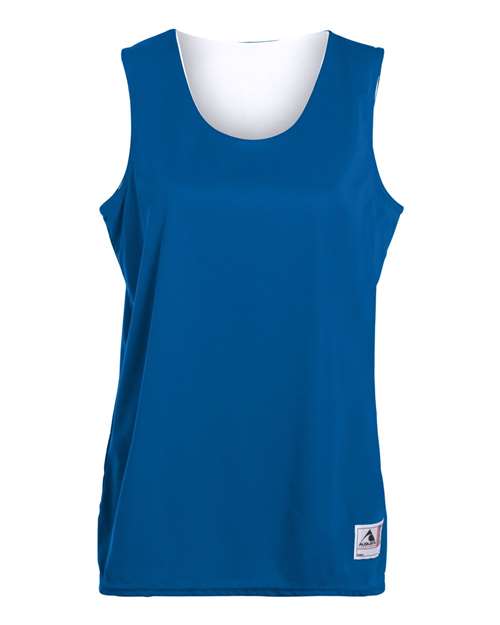 Women's Reversible Wicking Tank Top - Royal/ White