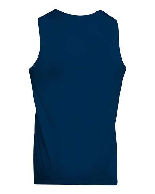 Unisex Reversible Wicking Tank Top - Navy/ White