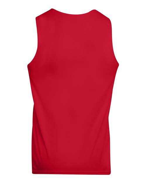 Unisex Reversible Wicking Tank Top - Red/ White