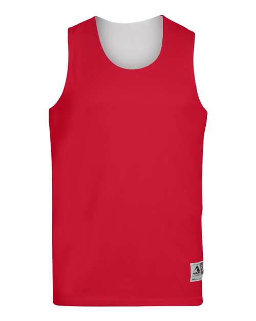 Unisex Reversible Wicking Tank Top - Red/ White
