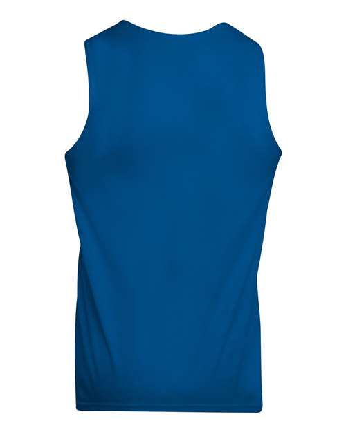 Unisex Reversible Wicking Tank Top - Royal/ White