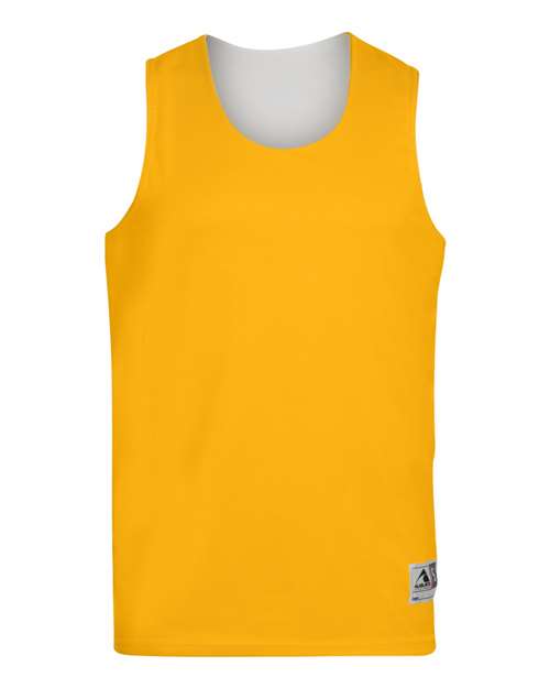 Youth Reversible Wicking Tank Top - Gold/ White