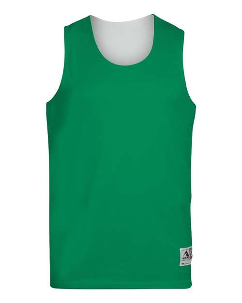 Youth Reversible Wicking Tank Top - Kelly/ White