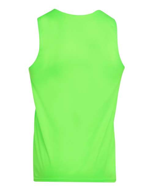 Youth Reversible Wicking Tank Top - Lime/ White