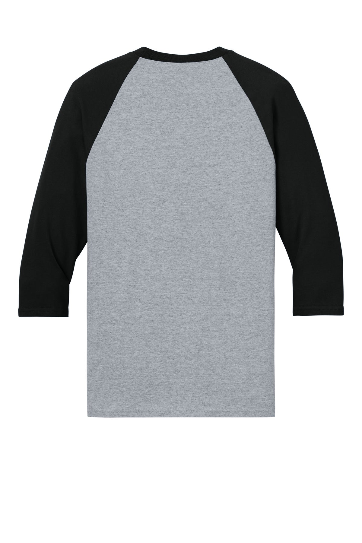 Gildan Heavy Cotton 3/4-Sleeve Raglan T-Shirt - Sport Grey/ Black