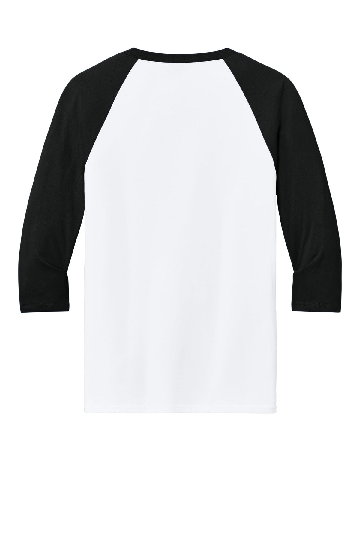 Gildan Heavy Cotton 3/4-Sleeve Raglan T-Shirt - White/ Black