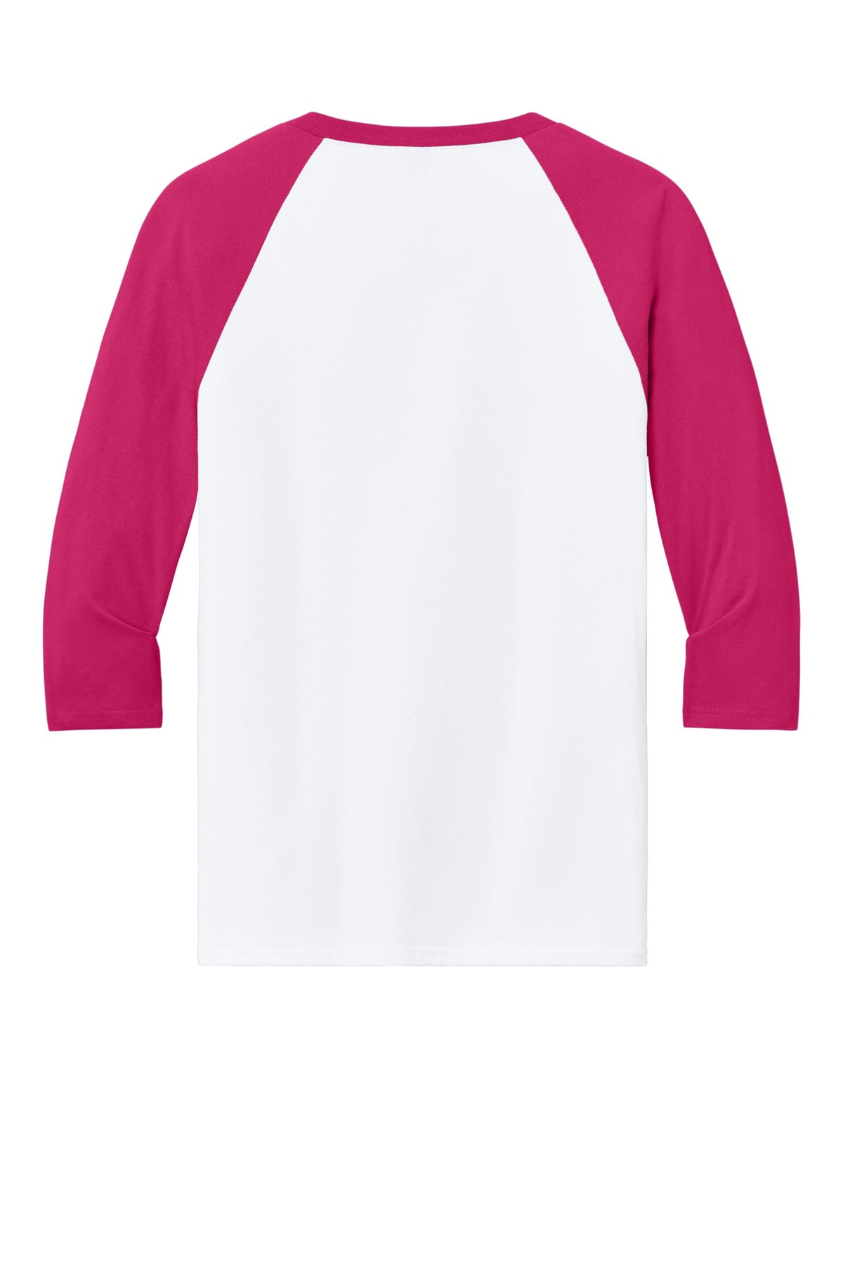 Gildan Heavy Cotton 3/4-Sleeve Raglan T-Shirt - White Trim Heliconia