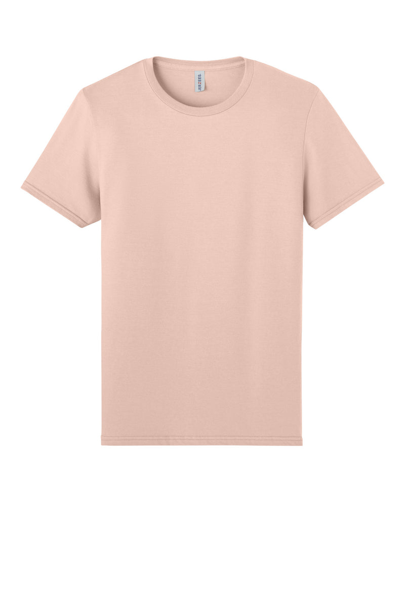 Jerzees Unisex Premium Combed Ring Spun Cotton Tee - Blush Pink