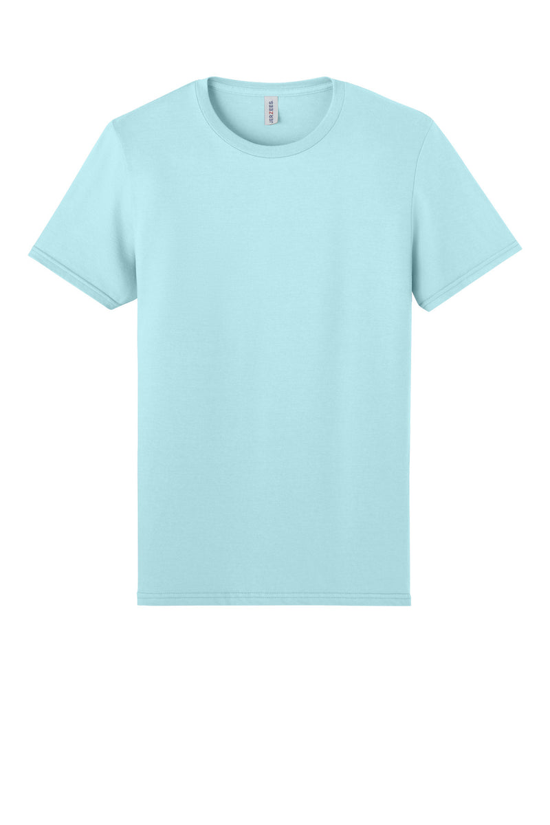 Jerzees Unisex Premium Combed Ring Spun Cotton Tee - Breezy Blue