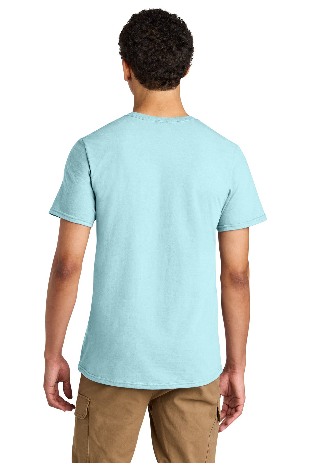 Jerzees Unisex Premium Combed Ring Spun Cotton Tee - Breezy Blue
