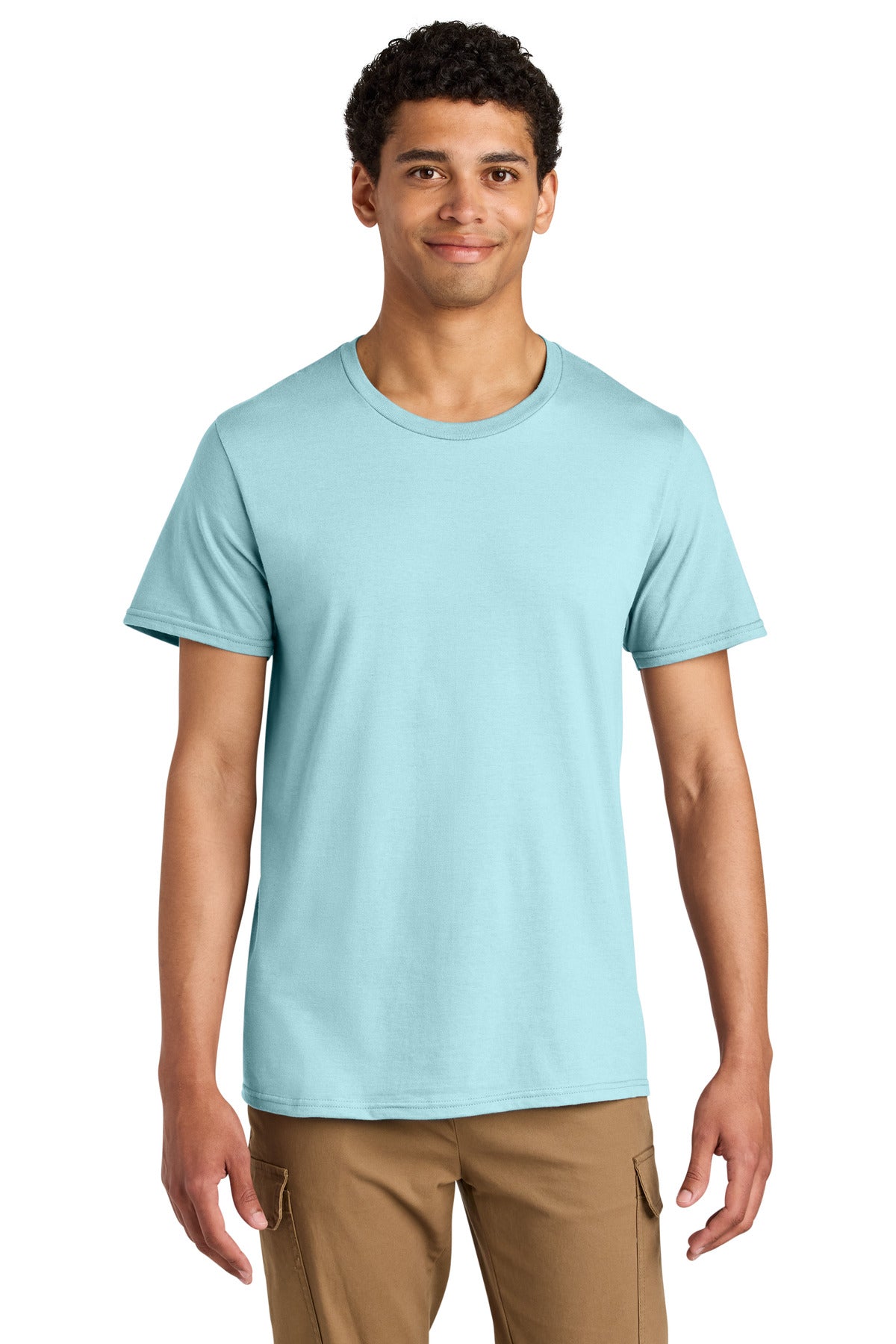 Jerzees Unisex Premium Combed Ring Spun Cotton Tee - Breezy Blue