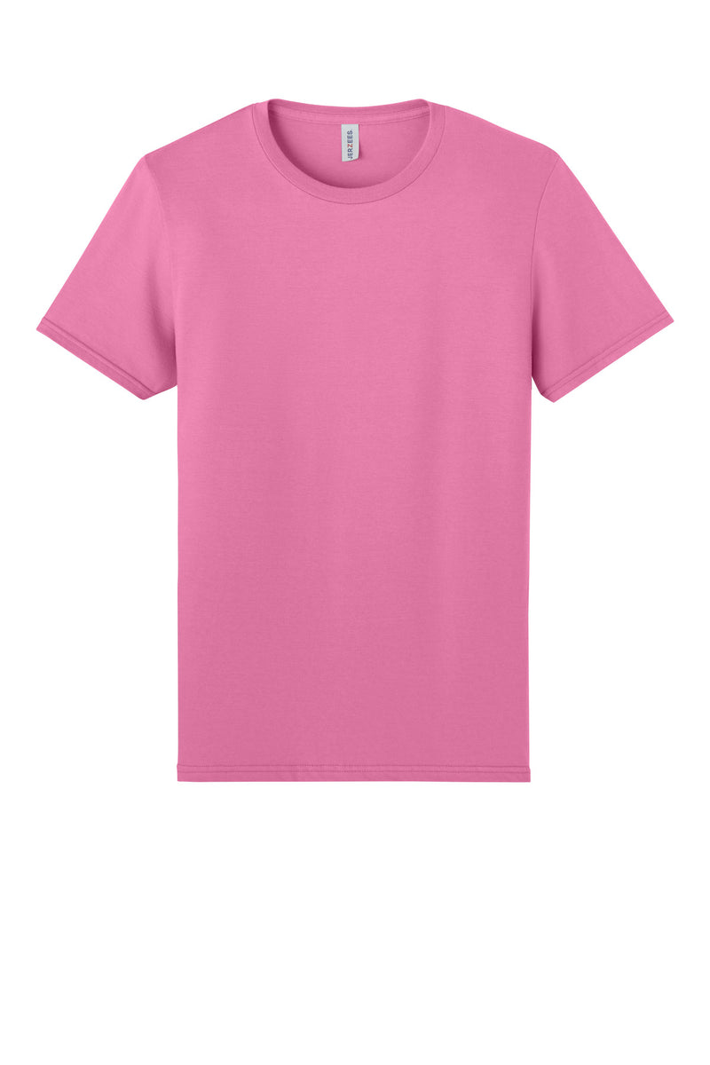 Jerzees Unisex Premium Combed Ring Spun Cotton Tee - Bubblegum