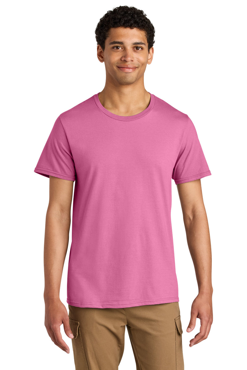 Jerzees Unisex Premium Combed Ring Spun Cotton Tee - Bubblegum