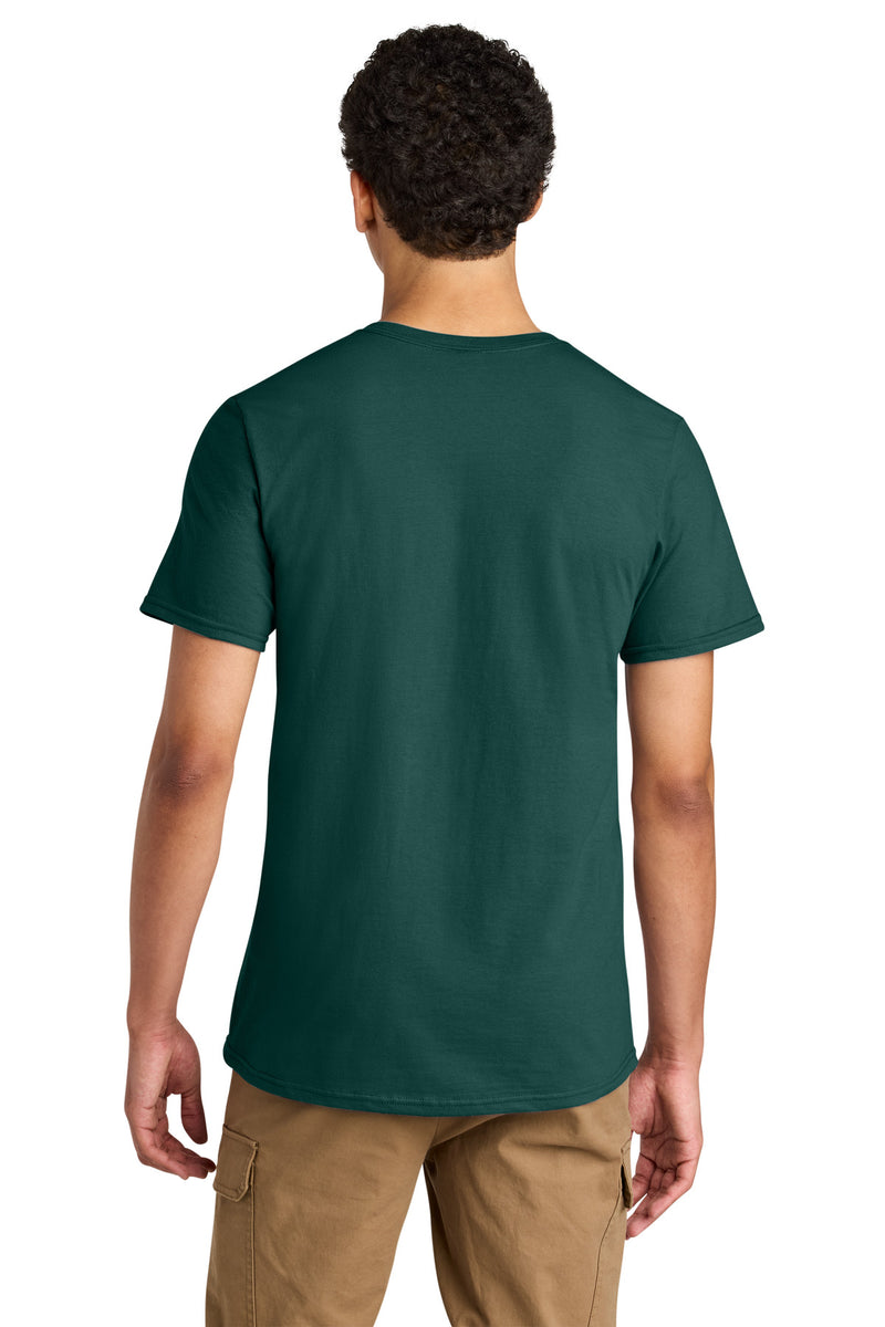 Jerzees Unisex Premium Combed Ring Spun Cotton Tee - Deep Emerald