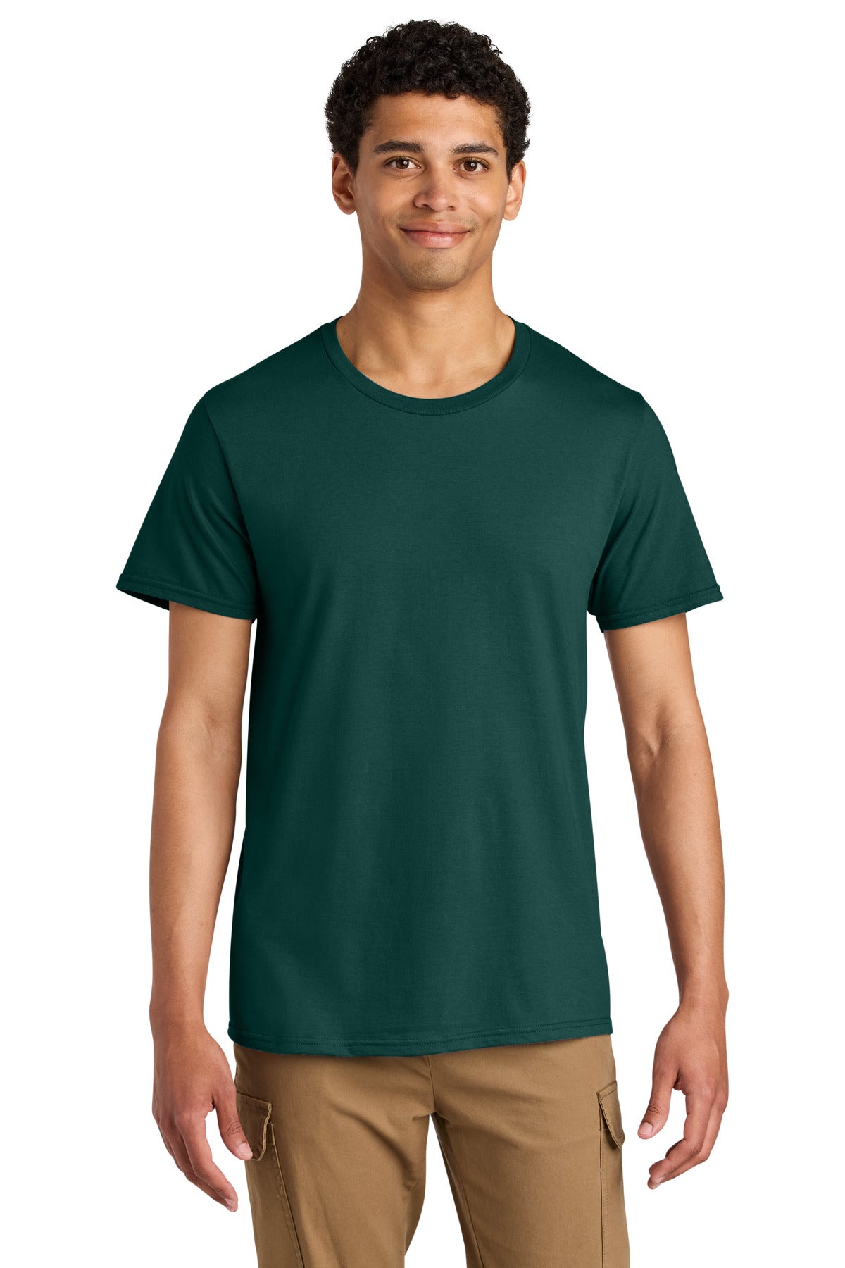 Jerzees Unisex Premium Combed Ring Spun Cotton Tee - Deep Emerald
