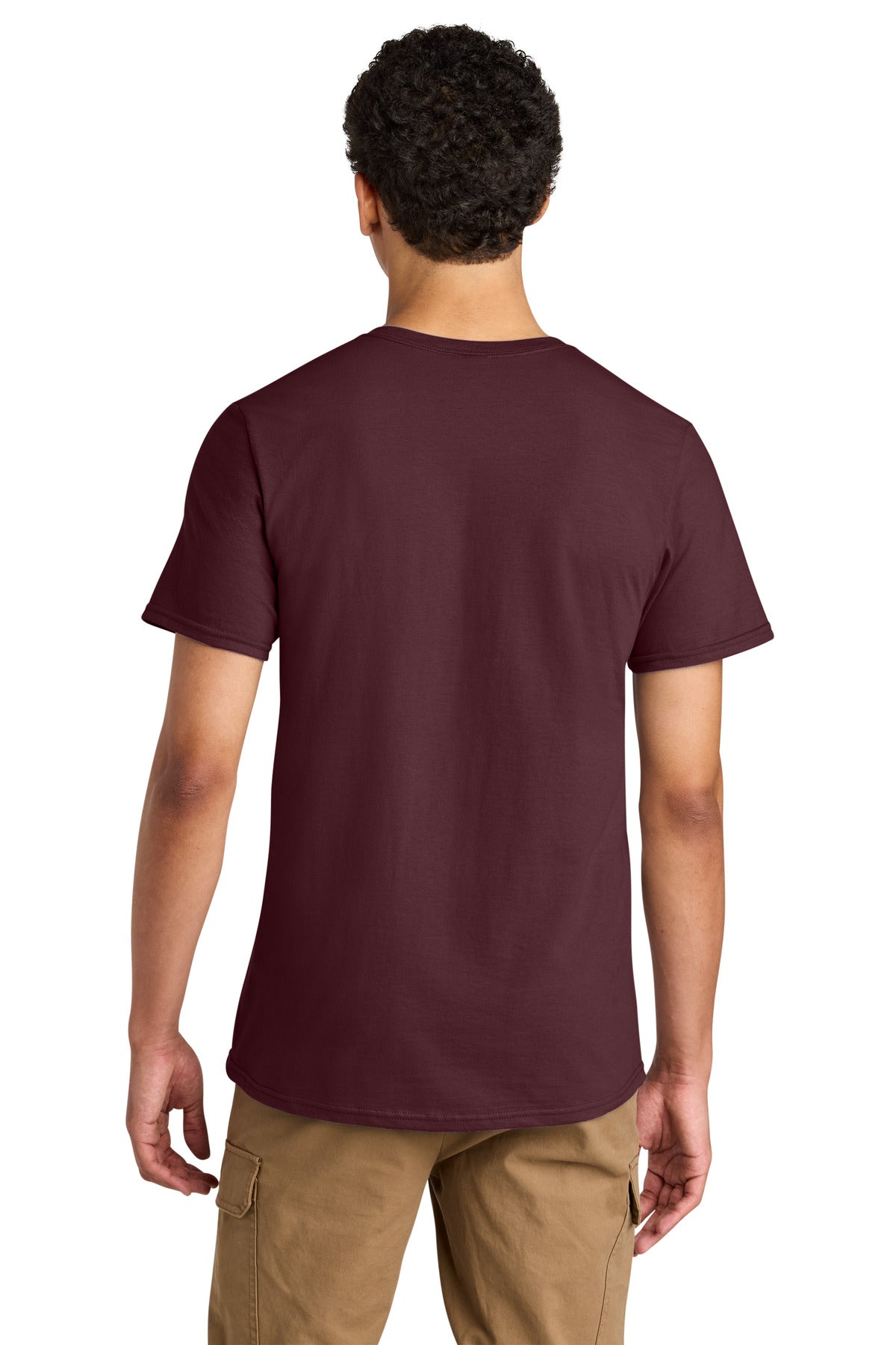 Jerzees Unisex Premium Combed Ring Spun Cotton Tee - Maroon