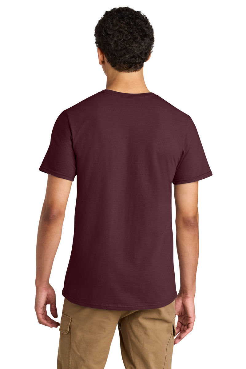 Jerzees Unisex Premium Combed Ring Spun Cotton Tee - Maroon