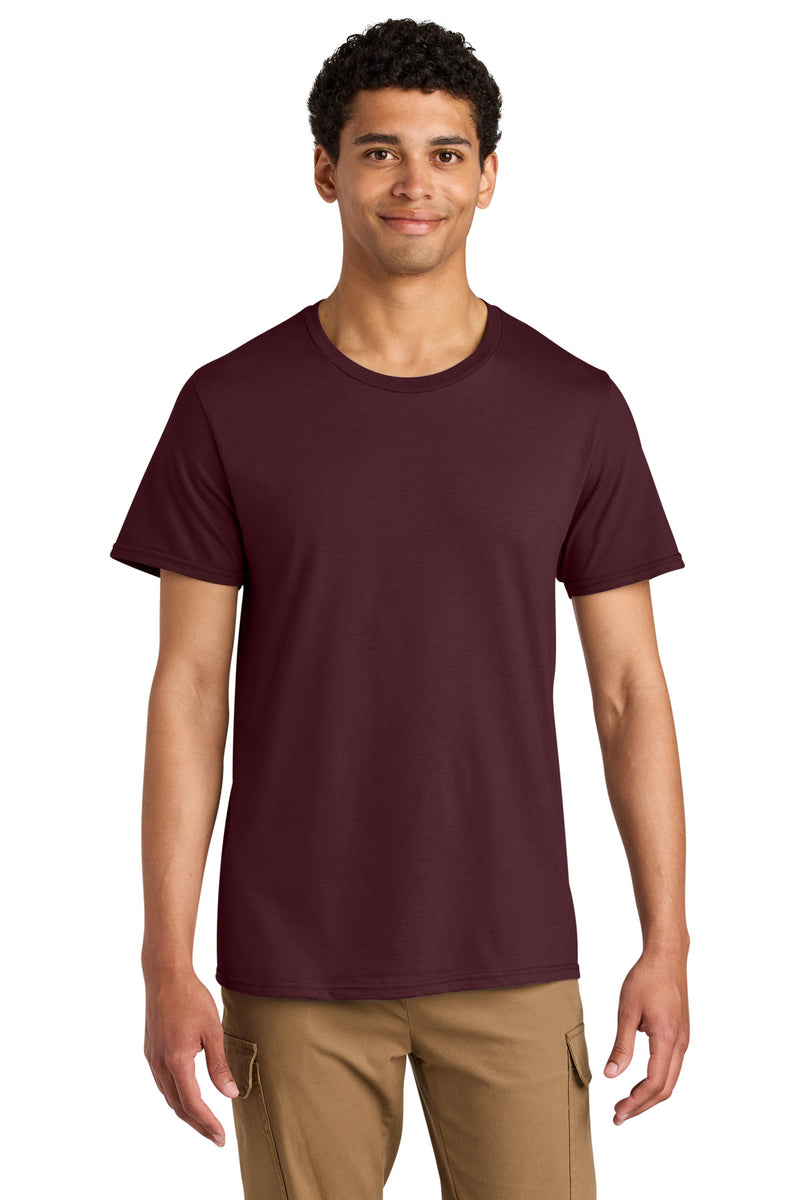 Jerzees Unisex Premium Combed Ring Spun Cotton Tee - Maroon