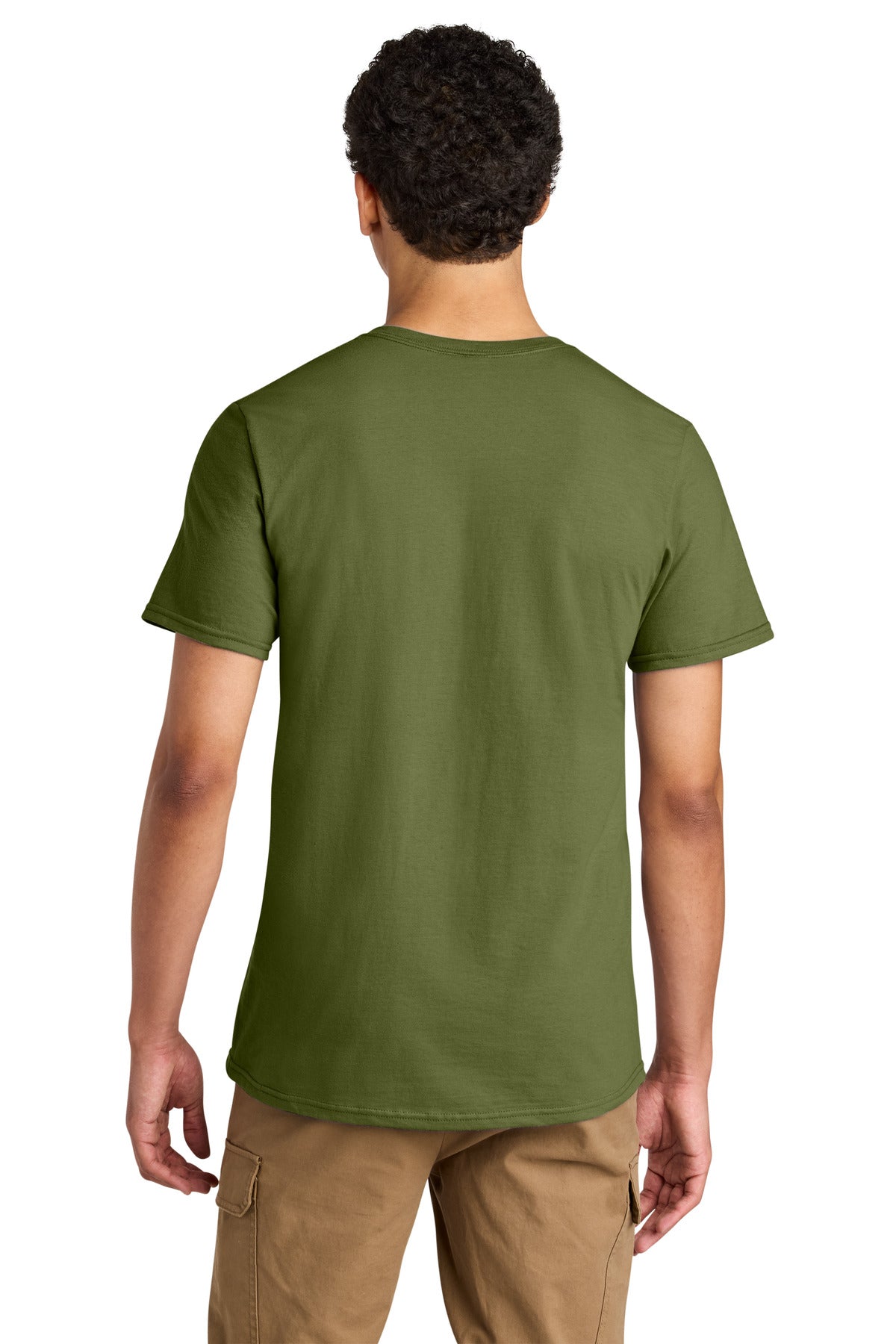Jerzees Unisex Premium Combed Ring Spun Cotton Tee - Olive Oil