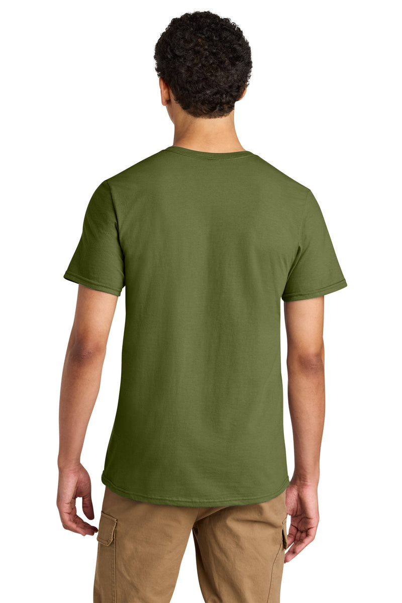 Jerzees Unisex Premium Combed Ring Spun Cotton Tee - Olive Oil