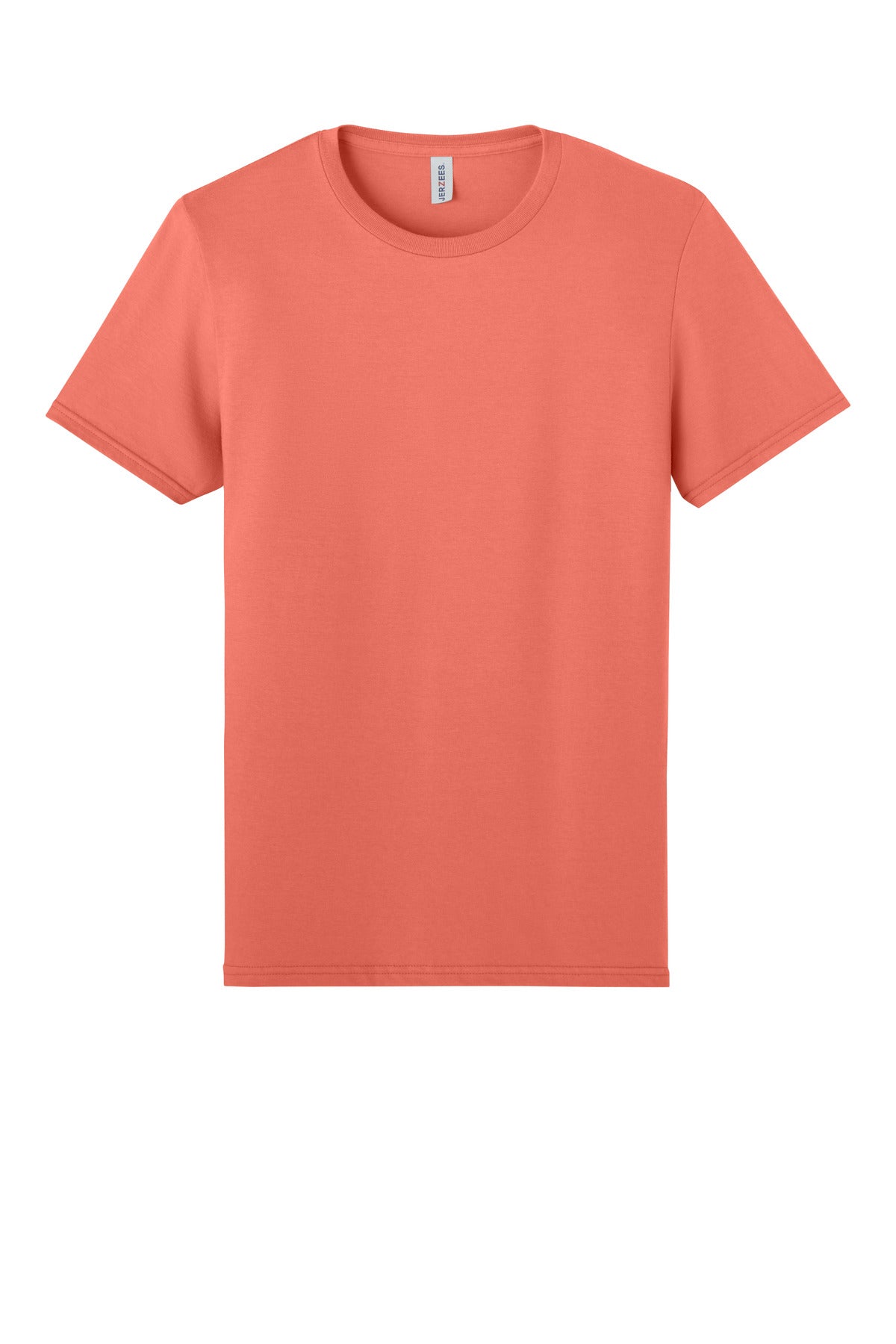 Jerzees Unisex Premium Combed Ring Spun Cotton Tee - Sunset Coral
