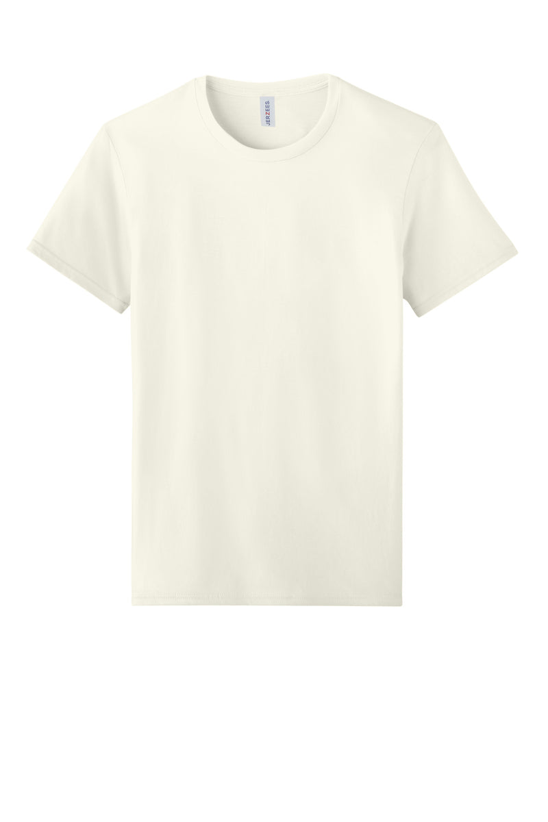 Jerzees Unisex Premium Combed Ring Spun Cotton Tee - Sweet Cream Heather