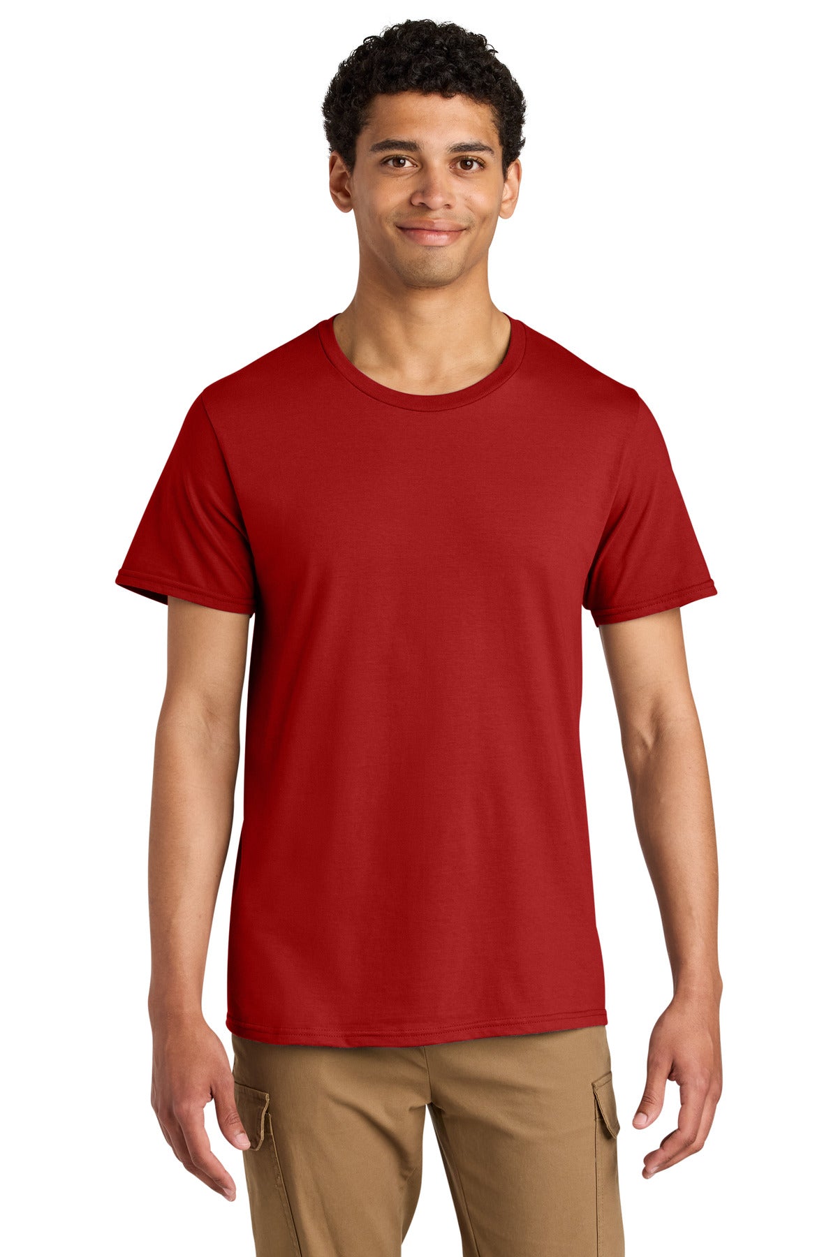 Jerzees Unisex Premium Combed Ring Spun Cotton Tee - True Red