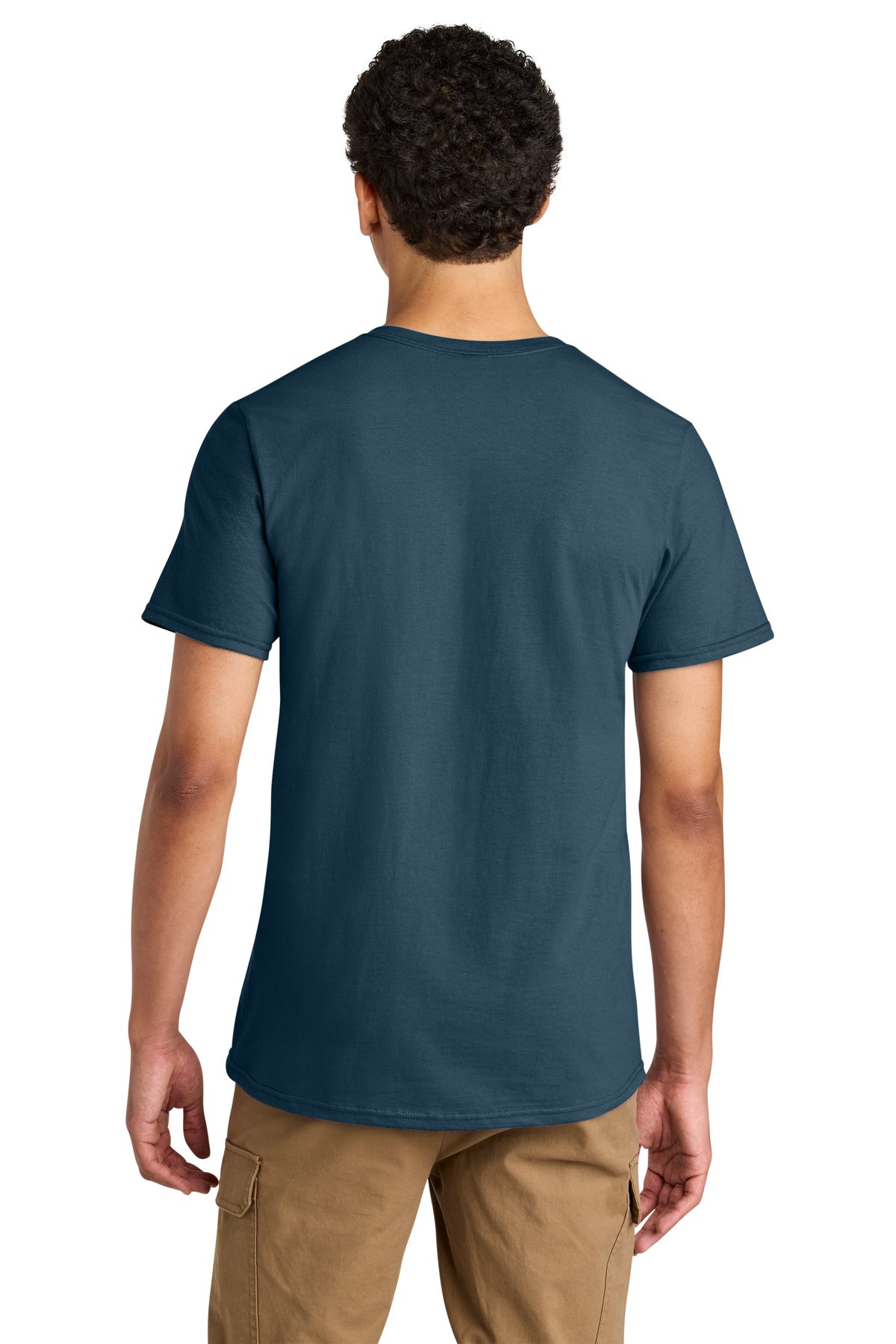 Jerzees Unisex Premium Combed Ring Spun Cotton Tee - Washed Navy