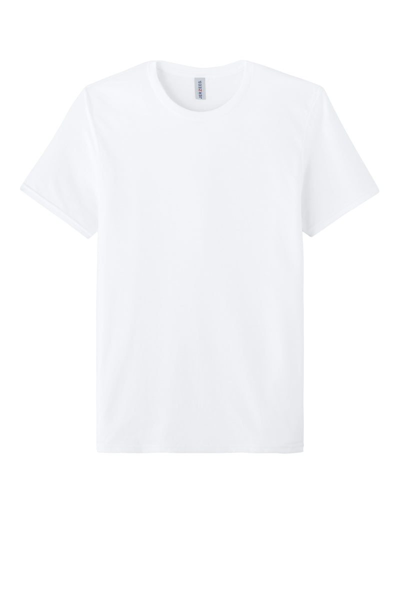 Jerzees Unisex Premium Combed Ring Spun Cotton Tee - White