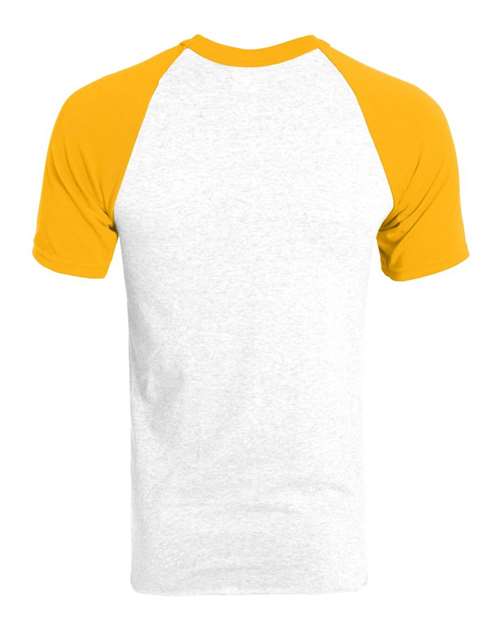 Youth Raglan Baseball Jersey - White/ Gold