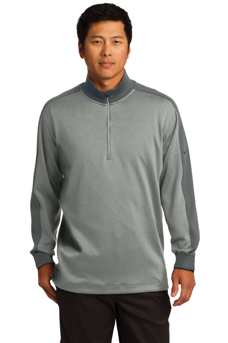 Nike Dri-FIT 1/2-Zip Cover-Up - Athletic Grey Heather/ Dark Grey
