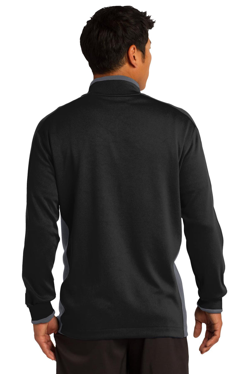 Nike Dri-FIT 1/2-Zip Cover-Up - Black/ Dark Grey/ White