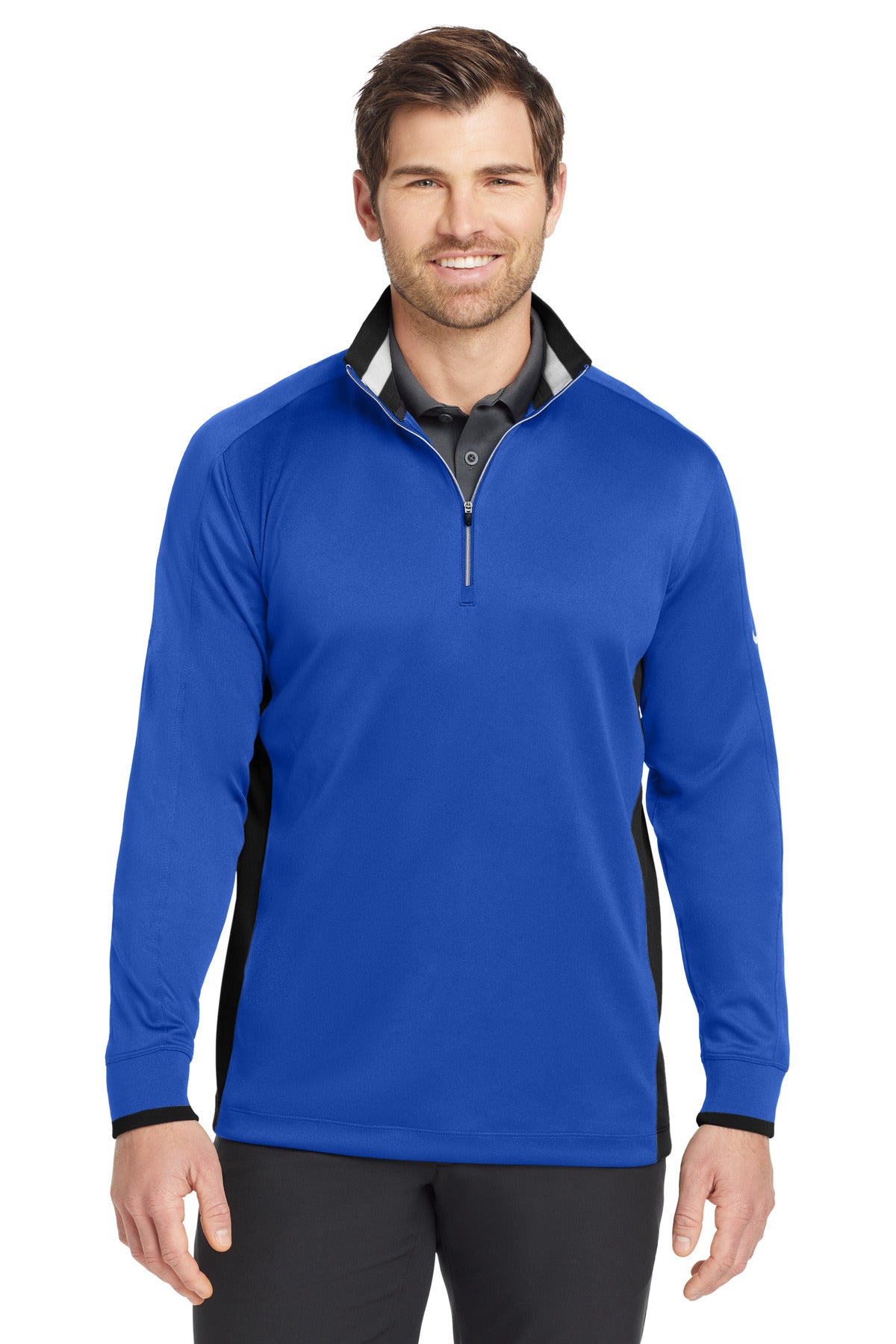 Nike Dri-FIT 1/2-Zip Cover-Up - Game Royal/ Black/ White