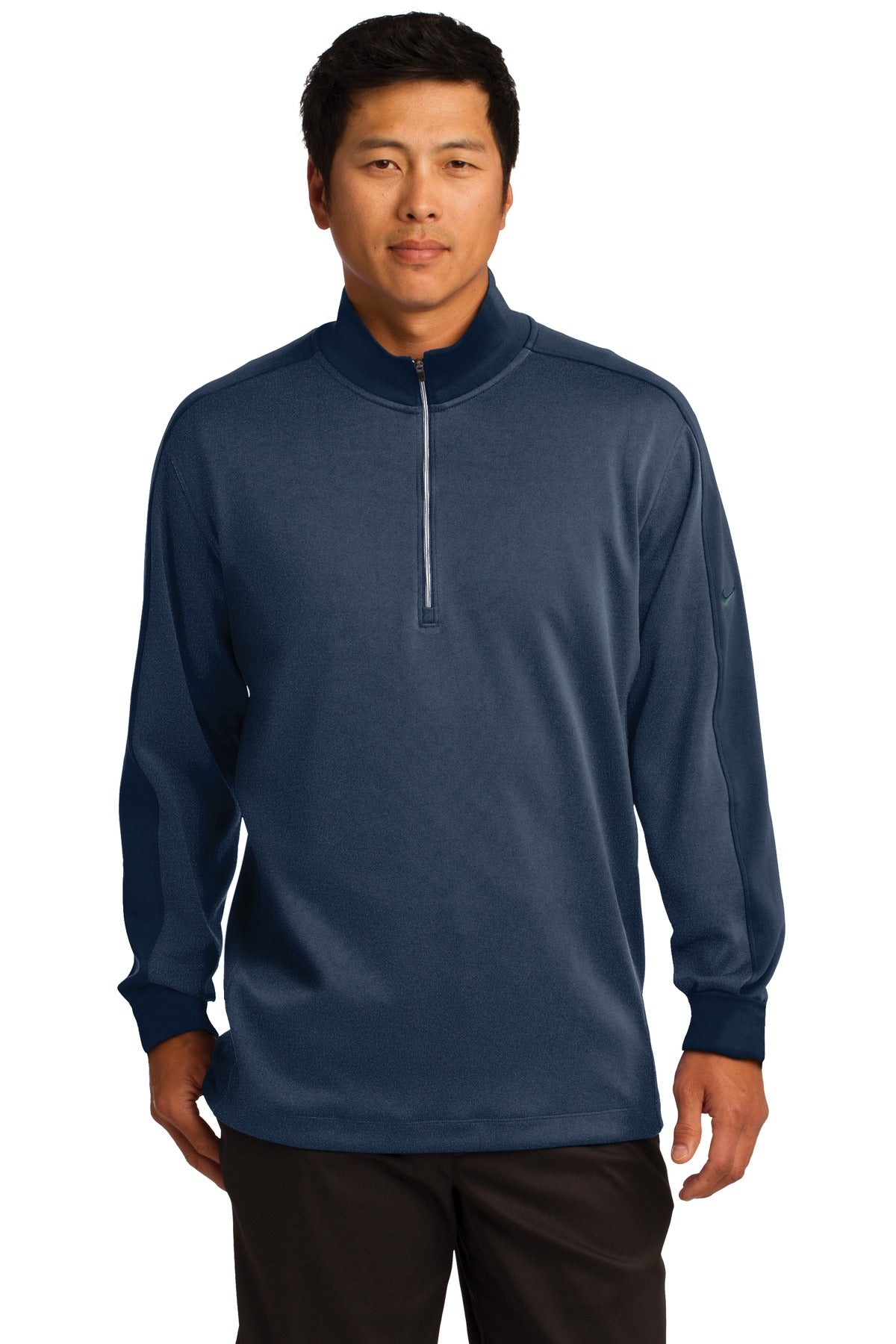 Nike Dri-FIT 1/2-Zip Cover-Up - Midnight Navy Heather/ Midnight Navy