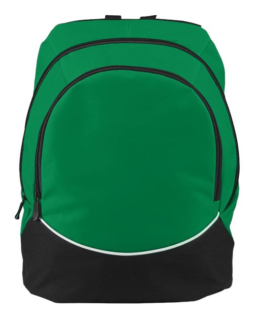 Tri-Color Backpack - Kelly/ Black/ White