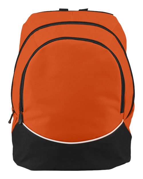 Tri-Color Backpack - Orange/ Black/ White