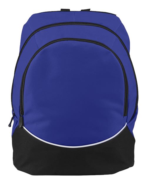 Tri-Color Backpack - Purple/ Black/ White