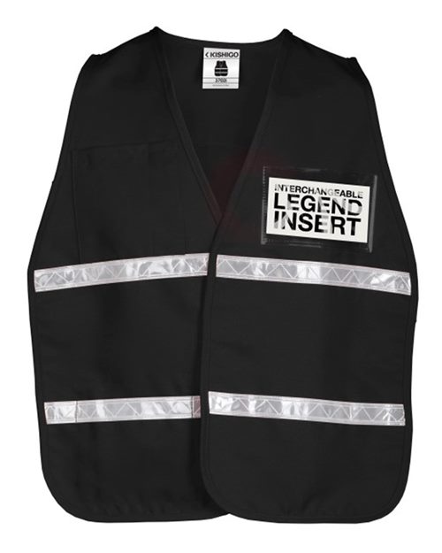 Unisex 700 Series Incident Command Vest - 3702i Black