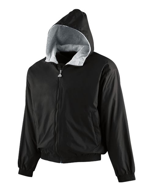 Youth Hooded Taffeta Jacket - Black