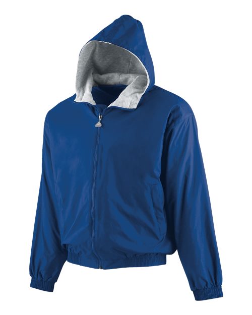Youth Hooded Taffeta Jacket - Royal
